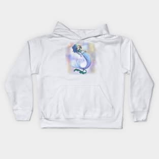 blue mermaid Kids Hoodie